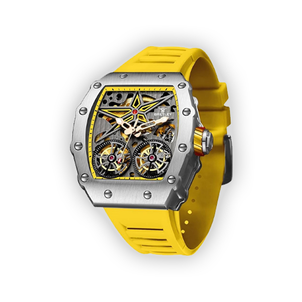 Bretley B007Y Automatic Skeleton Lemon Yellow