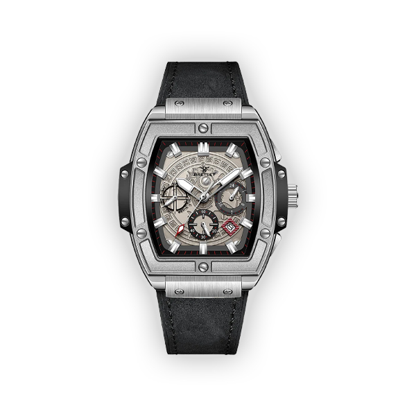 Bretley B6789Y Bold Mechanical Luxury Timepiece Black & Grey watch