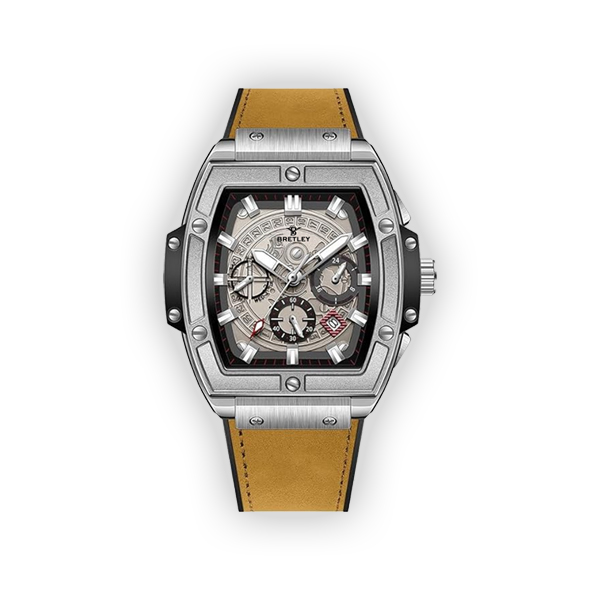 Bretley B6789Y Bold Mechanical Luxury Timepiece Black & Silver watch