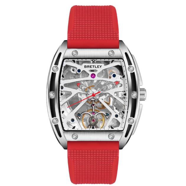 Bretley B0965Y Red Automatic Skeleton Watch