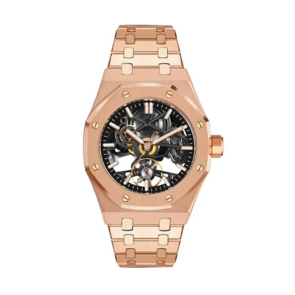 Bretley B1965Y Rose Gold Skeleton Automatic