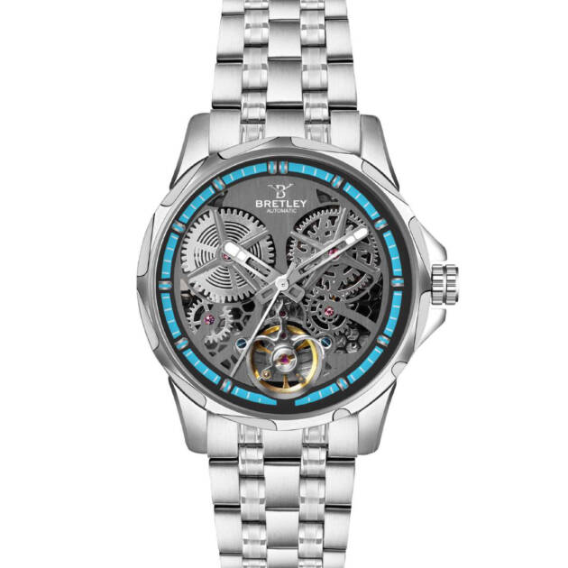 BRETLEY B0911Y Stainless Steel Blue Automatic Watch
