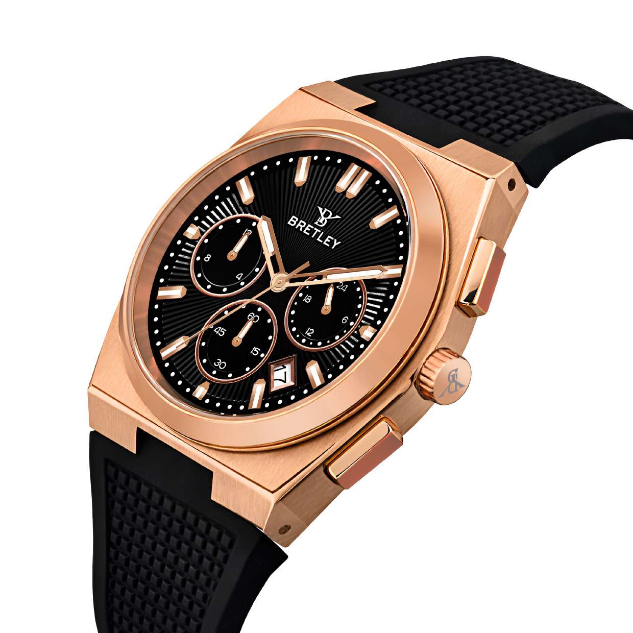 Bretley 6057 Multi Chronograph Watch – Rose Gold Edition - Image 3
