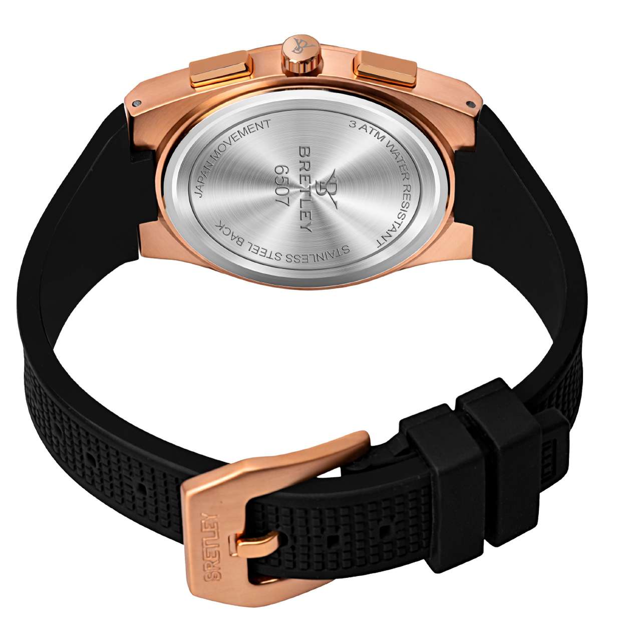 Bretley 6057 Multi Chronograph Watch – Rose Gold Edition - Image 5